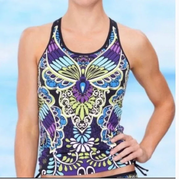 Athleta Ready To Run Rapanui Tankini Swim - Picture 8 of 8